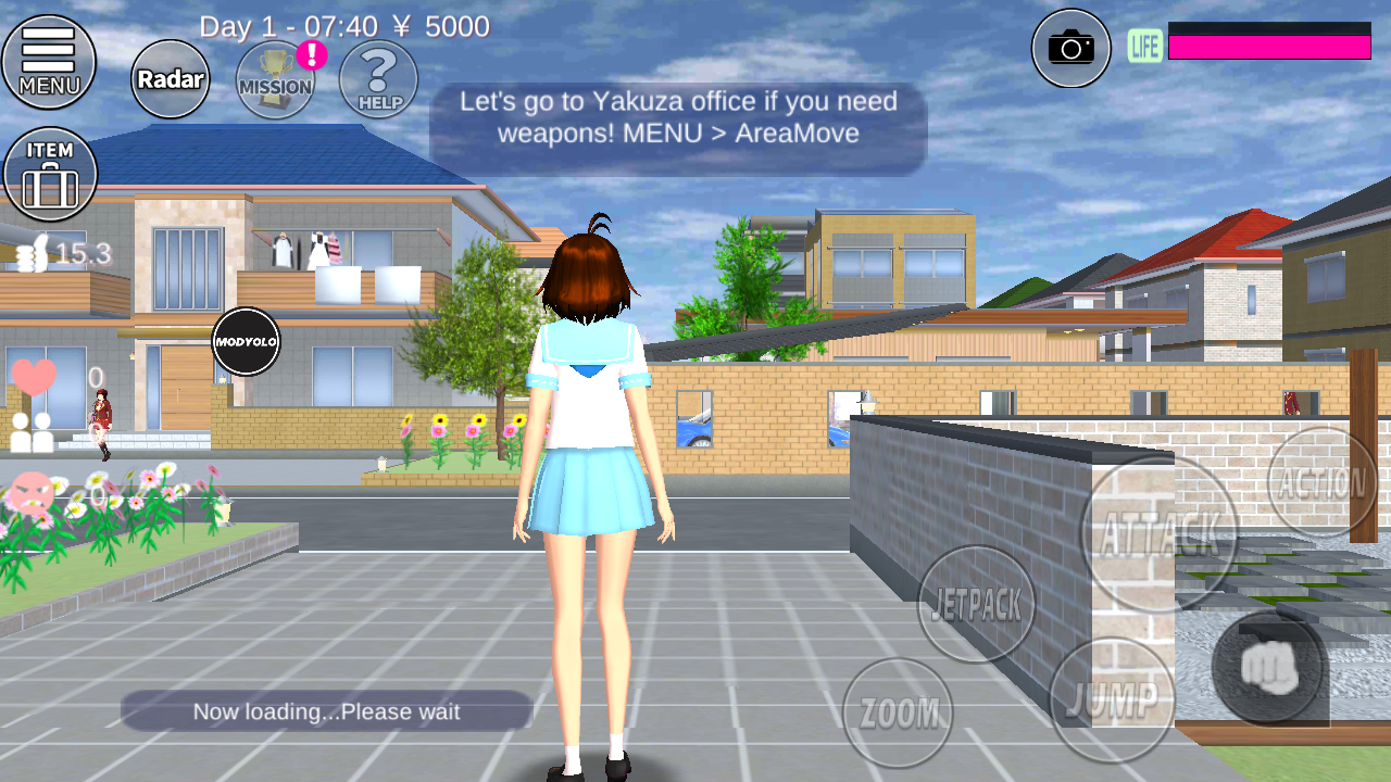 SAKURA School Simulator mod内置菜单版下载截图2