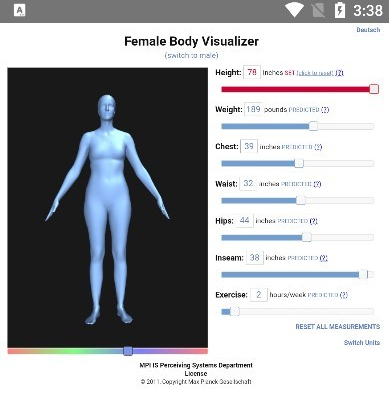 BODY VISUALIZER模拟器